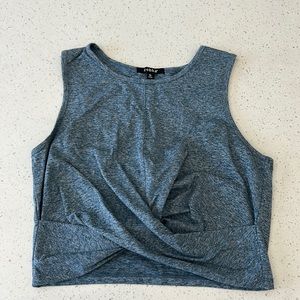 Cropped twist front tank